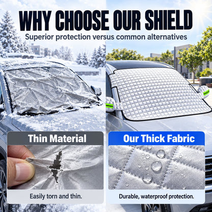 🔥Half Price Today - Universal Car Windshield Cover – Frost Protection in Winter, Sun Protection in Summer