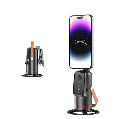 📱Auto Face Tracking Phone Holder, Gesture Control 3-Axis Gimbal Stabilizer, Smart Auto Rotating Phone Stand for Live Streaming, Vlog Shooting & Video Recording