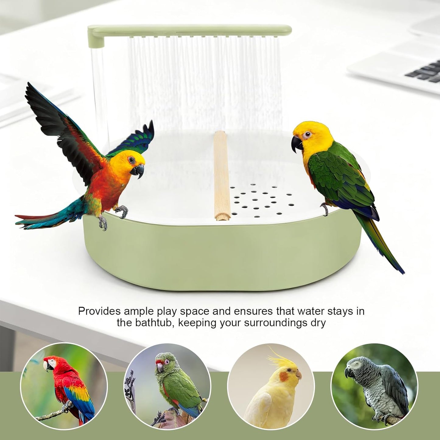 🔥Hot Deals-Automatic Bird Bath Shower Turn Bath Time into Your Bird's Favorite Part of the Day