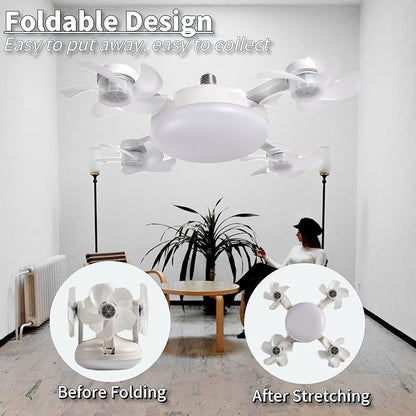 ❄️2-in-1 Ceiling Fan Light With Remote Quiet LED Fan Lamp Energy Saving Home Bedroom Cooling Lighting