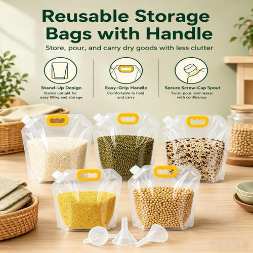 ✨Airtight Grain Storage Bag For Fresh & Organized Kitchen Storage