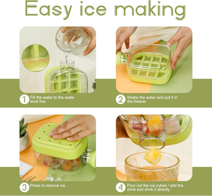 🧊2-in-1 Ice Cube Water Bottle – Make Ice Inside Your Bottle Anytime