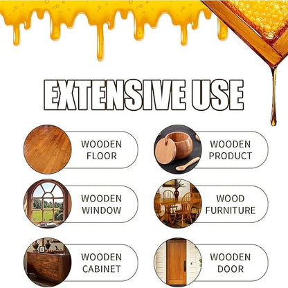 Beeswax Wood Polish Spray, Beeswax Essential Oil Wax, 2026 Upgrade Bees wax Furniture Polish and Cleaner with Sponge and Towel, Natural BeeswaxCleaner for Furniture Floors Cabinets