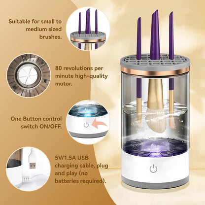 🖌️The Automatic Makeup Brush Cleaner Every Beauty Lover Needs for Cleaner Brushes and Better Makeup