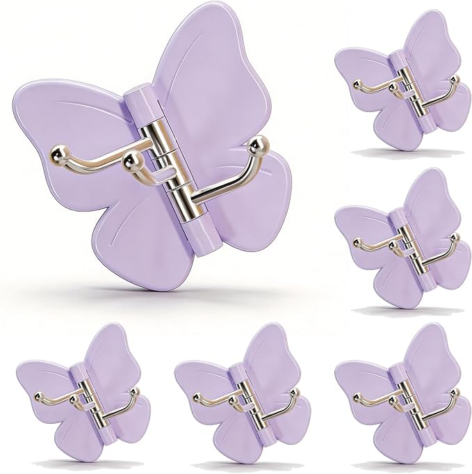 🦋 Buy 1 Get 1 Free 🎁 4-Piece Set of Rotating Butterfly-Shaped Hooks