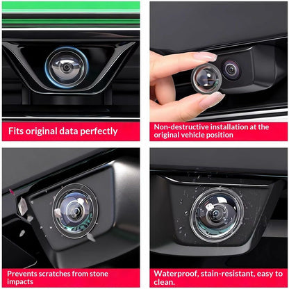 💥50% OFF 🚗2 Pcs Mirror Shape 360 Panoramic Rearview Car Camera Lens Cover 🚗