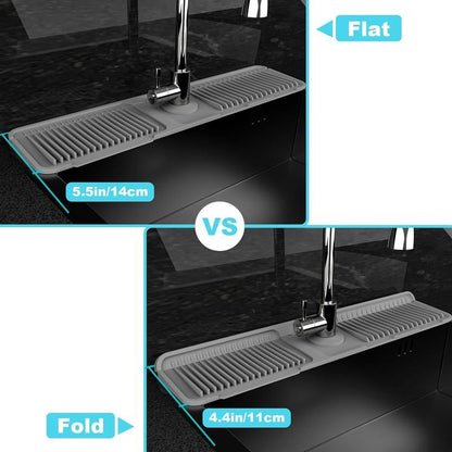 🔥 Limited-Time 50% Off 💧 Silicone Sink Faucet Draining Mat