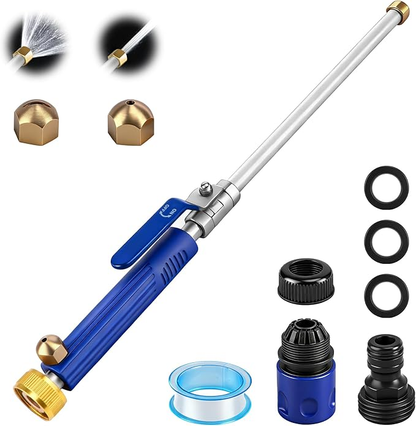 Turn Your Garden Hose into a Pressure Washer! Patented Booster Tech for Cars, Patios, and Lawns 🚗✨Stress-Free Cleaning: Anti-Backflow Valve & Adjustable Sprayer – Blast Away Grime in Seconds 🌊