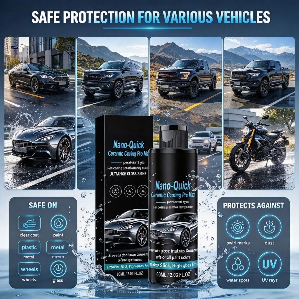 🔥Buy 1, Get 1 Free 🔥Nano-ceramic coating spray, available in 60ml and 180ml bottles🛡️💎