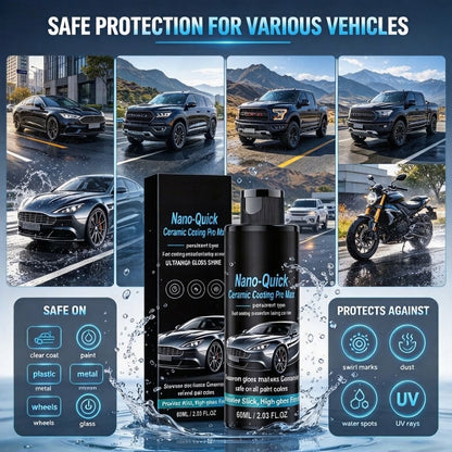 🔥Buy 1, Get 1 Free 🔥Nano-ceramic coating spray, available in 60ml and 180ml bottles🛡️💎