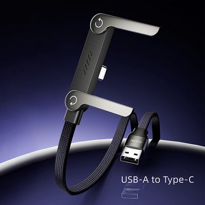 🔥Buy 1, Get 1 Free ⚡ 2-in-1 Invisible Holder Charger Cable - 240W Fast Charging Cord with Built-In Phone Stand