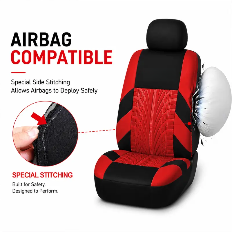 Universal car seat covers for 5-seater vehicles