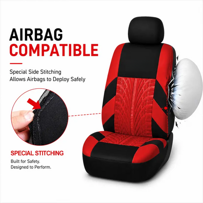 Universal car seat covers for 5-seater vehicles