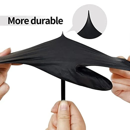 Disposable Black Nitrile Gloves Safety Tools For Household Cleaning(100 pcs)