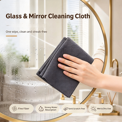 ✨🪞Mirror cleaning cloth—leaves no streaks or residue.