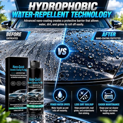 🔥Buy 1 Get 1 Free🚗Nano Ceramic Coating For Cars – Easy Paint Protection And Gloss Enhancement