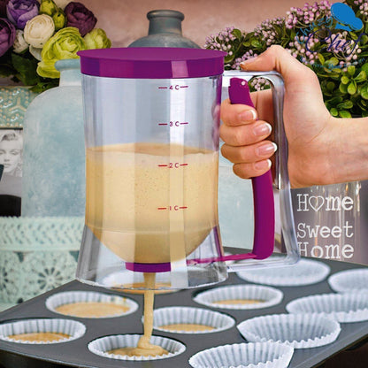 ✅Pancake Cupcake Batter Separator Cup Drip-Free Baking Tool