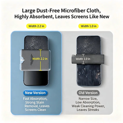 🧼Buy 1 get 1 free-Portable Screen Cleaner Spray with Microfiber Cloth, Nano Streak-Free Cleaning