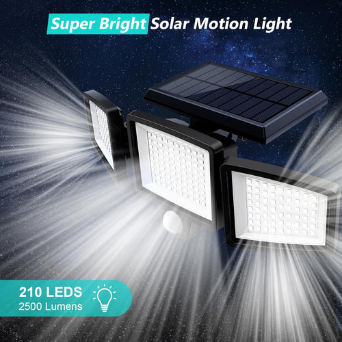 💡Solar Outdoor Lights With Motion Sensor Bright Waterproof Security Lighting For Yard Garden Garage