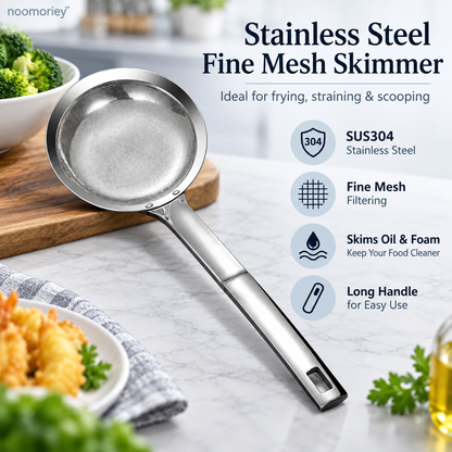🎁 Buy One, Get One Free 🍳 Thickened Food-Grade Stainless Steel Fine-Mesh Strainer