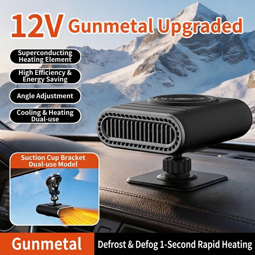 ⏳🔥LIMITED-TIME 50% OFF! Portable 2-in-1 car fan with heating function