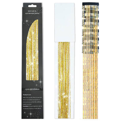 🔥Last Day50%OFF ✨Clip-in Tinsel Hair Extensions (12 tablets) box