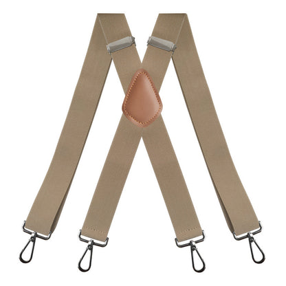 🎁Genuine Leather Suspenders, Heavy Duty Adjustable Real Leather Suspenders, Fashion Accessory Gift For Men