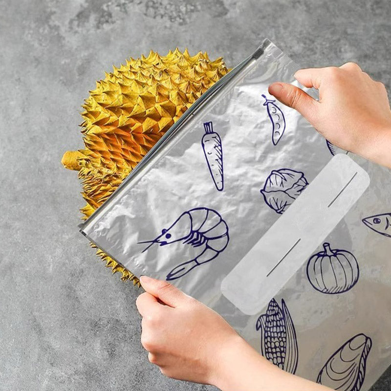 🍲Buy 1 Get 1 Free🥗100 Pieces Reusable Aluminum Foil Storage Bags Keep Food Fresh Protected And Ready To Use