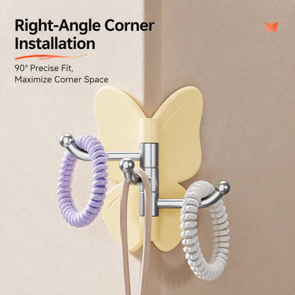 🦋 Buy 1 Get 1 Free 🎁 4-Piece Set of Rotating Butterfly-Shaped Hooks