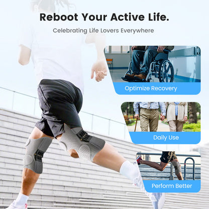 Having trouble walking? Try our sporty adjustable knee brace!