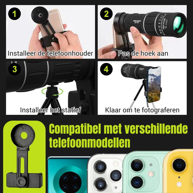 🎁2026 Nieuw binnen 50% KORTING💥Draagbare Monoculaire Telescoop met Hoge Vergroting