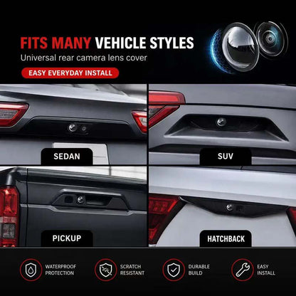 💥50% OFF 🚗2 Pcs Mirror Shape 360 Panoramic Rearview Car Camera Lens Cover 🚗