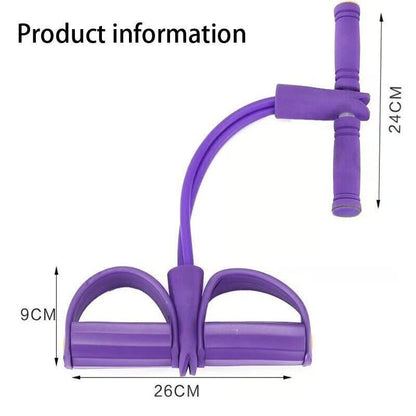21 Fitness Resistance Bands-6 Tube Pedal Ankle Puller 🦵