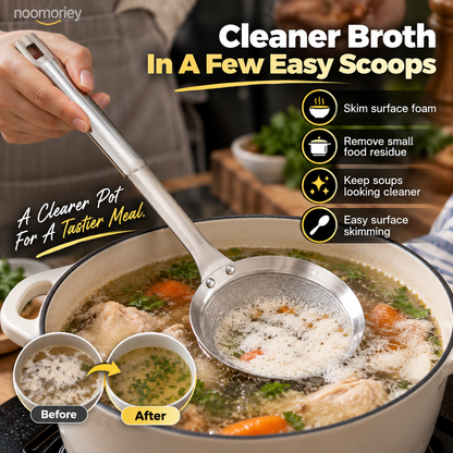 🎁 Buy One, Get One Free 🍳 Thickened Food-Grade Stainless Steel Fine-Mesh Strainer