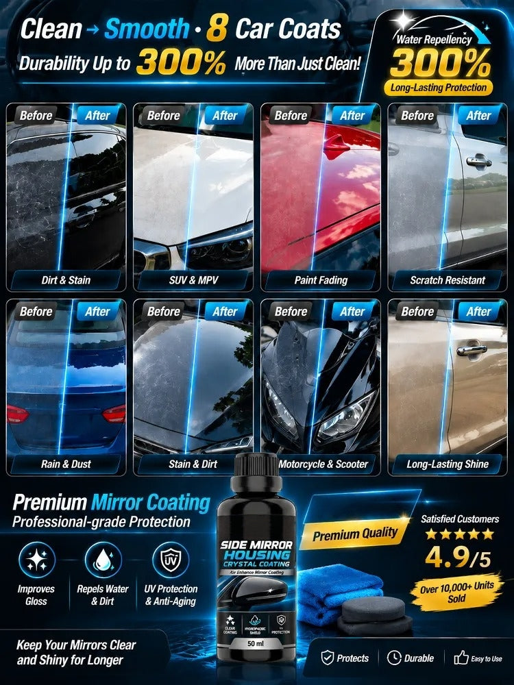🚗Nano-Level Car Brightening & Refurbishing Agent, Restores & Polishes Auto Surfaces, Long-Lasting Gloss Car Care
