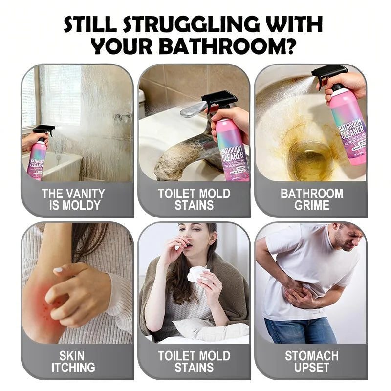 ✨ Bathroom Cleaner: Sparkle in Seconds, No Harsh Fumes