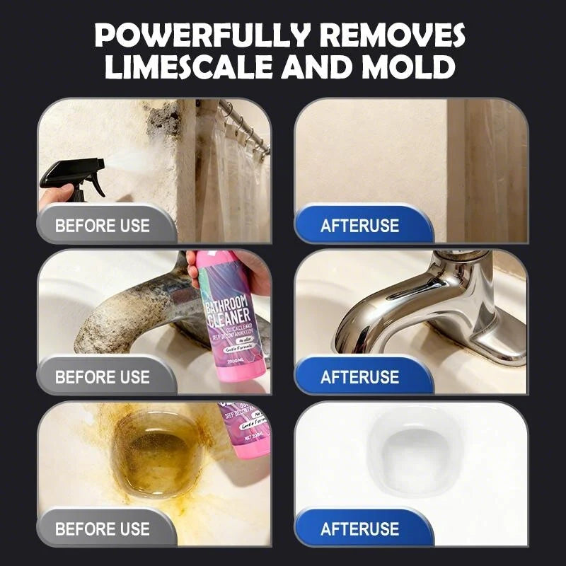 ✨ Bathroom Cleaner: Sparkle in Seconds, No Harsh Fumes
