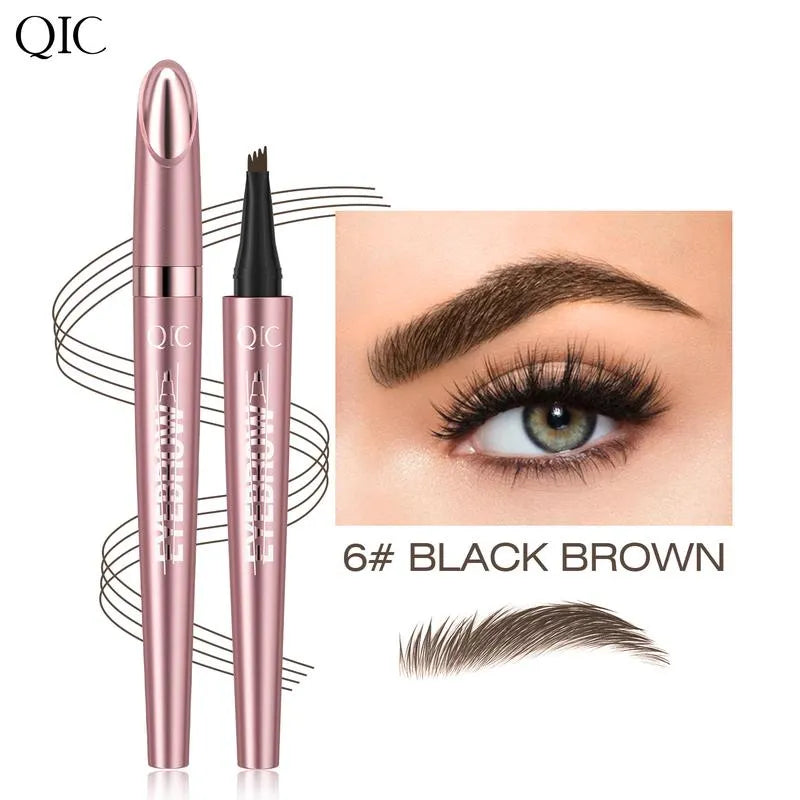 ✨4‑Tip Micro Brow Pen | Waterproof Long‑Lasting Liquid Eyebrow Pen