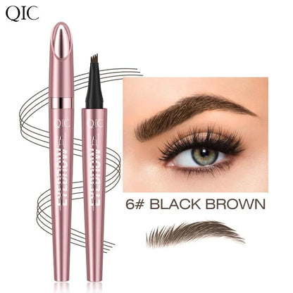 ✨4‑Tip Micro Brow Pen | Waterproof Long‑Lasting Liquid Eyebrow Pen