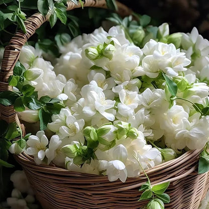 🔥 Natural mosquito-repellent flower seeds! Climbing silver jasmine seeds, rich fragrance, create a fragrant garden at home.