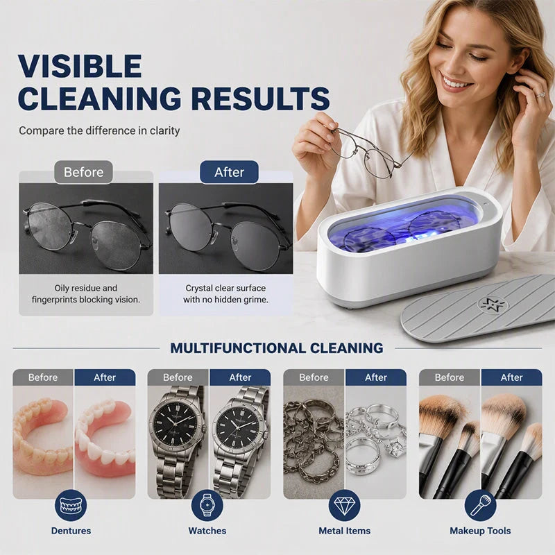 🔥50% OFF Today Only - Multifunctional Ultrasonic Cleaner