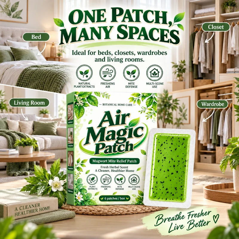 ✨Ditch Mite Sprays! Mugwort Anti-Dust Mite Patches for Itch-Free Sleep