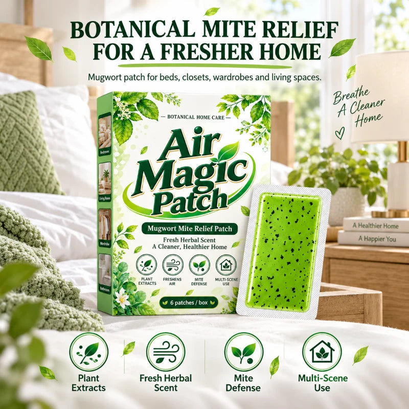 ✨Ditch Mite Sprays! Mugwort Anti-Dust Mite Patches for Itch-Free Sleep