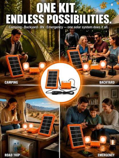 Household solar power generation kit