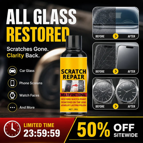 🚗🛡️ Limited-Time Offer Buy 2 Get 1 Free – Multipurpose Glass Scratch Repair Paste