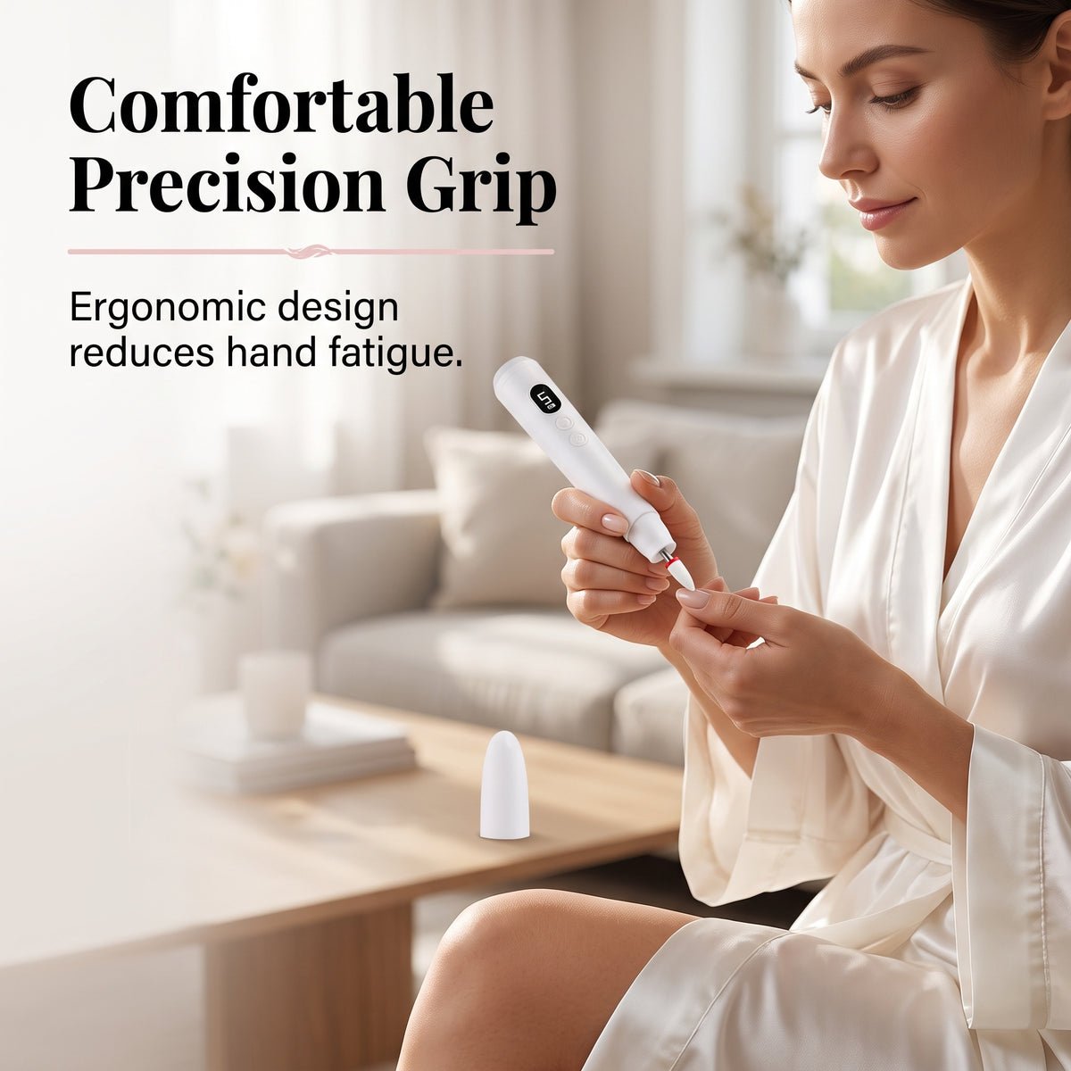 🔥50% OFF✨Portable Electric Nail Polisher with 6 Nail Drill Bits