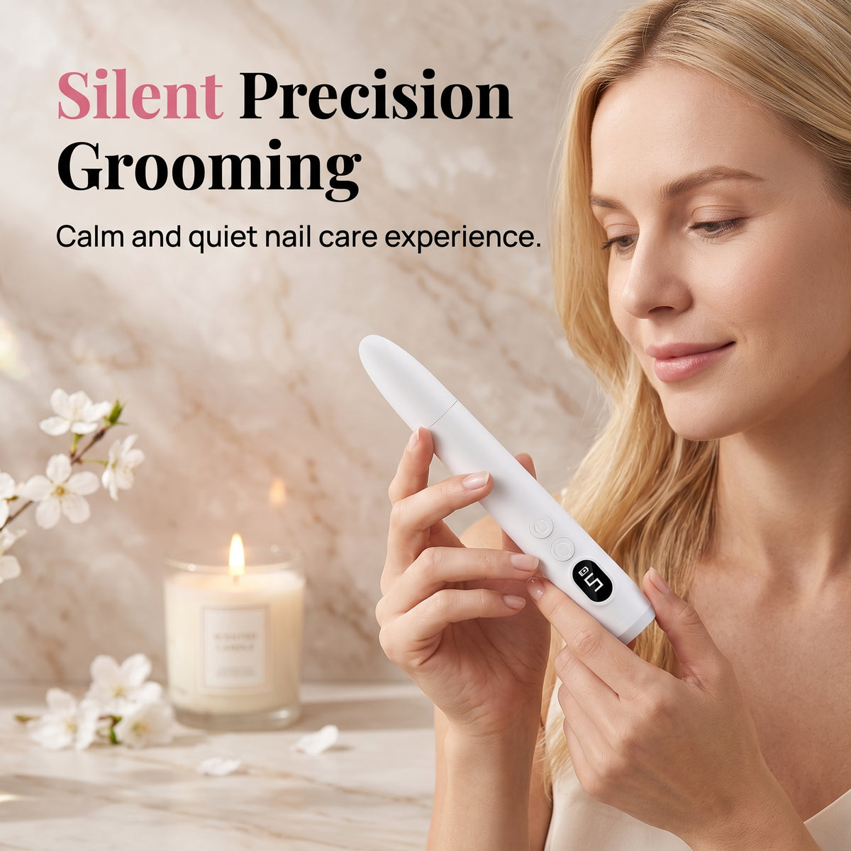 🔥50% OFF✨Portable Electric Nail Polisher with 6 Nail Drill Bits