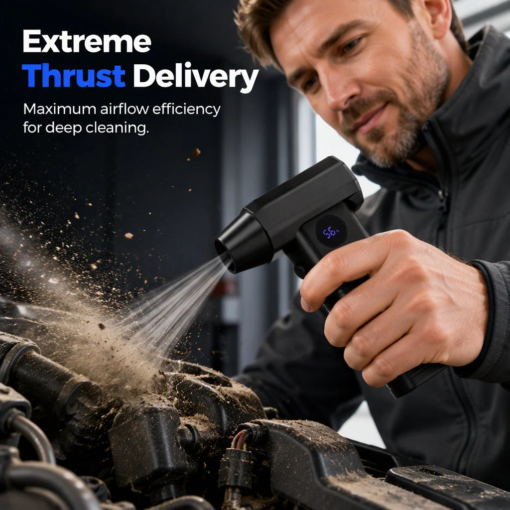 💥Last day, 50% off ✅Blow Away Leaves & Snow Instantly! Cordless Handheld Turbo Fan