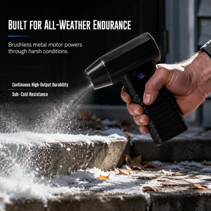 💥Last day, 50% off ✅Blow Away Leaves & Snow Instantly! Cordless Handheld Turbo Fan