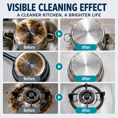 💥Buy 1, Get 1 Free 🍳Pot-bottom cleaner (150ml)—removes stubborn black grime